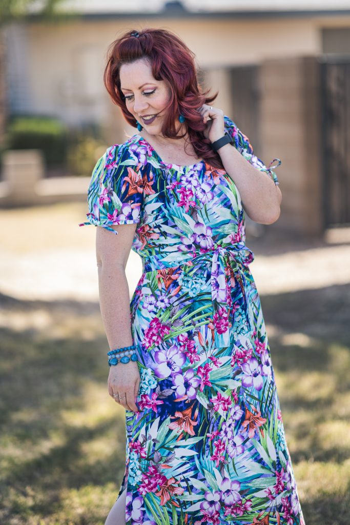 Shift Style Maxi Dress with the Cutest Sleeves! - Koetiquemade